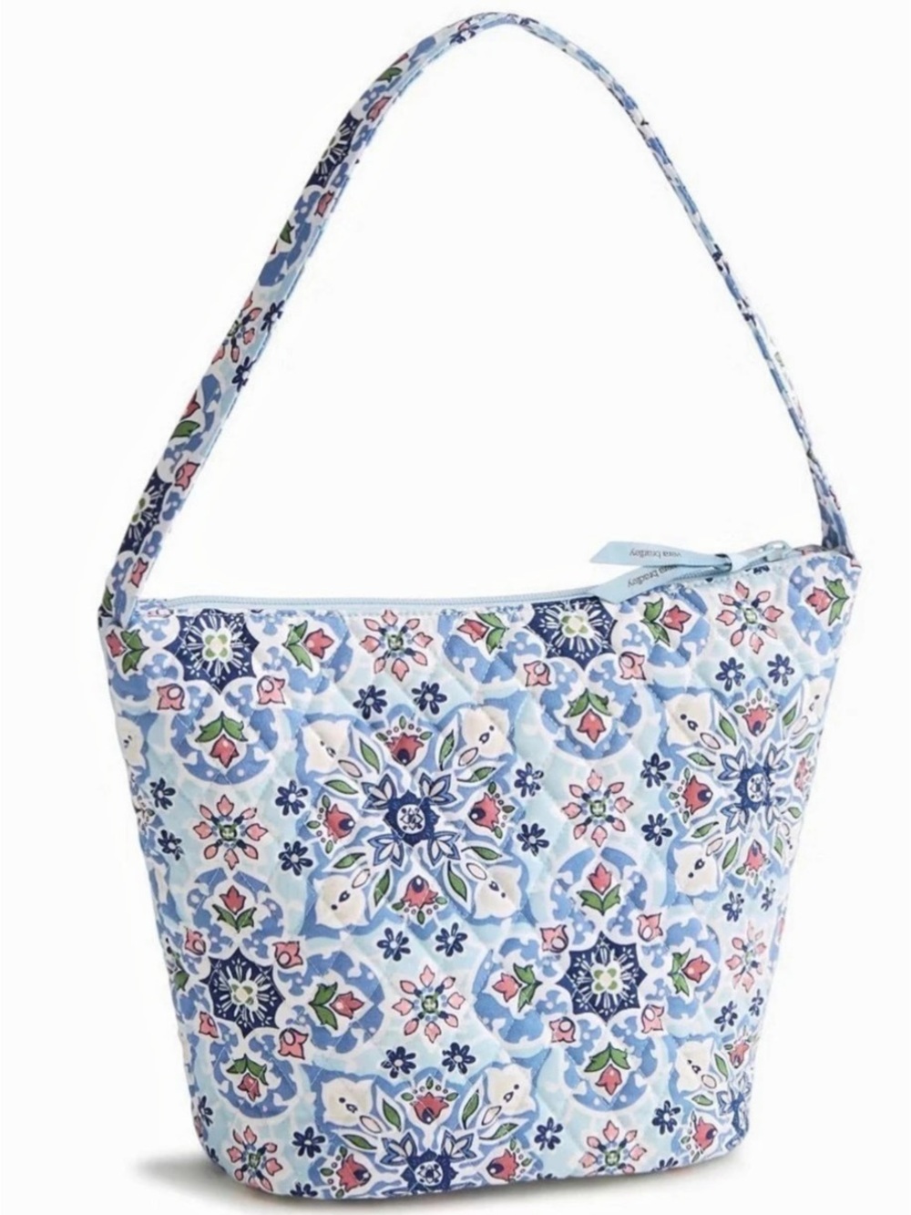 Vera Bradley Rosy Posies Floral Shoulder Bag in Blue & White NWT (Sky Medallion)